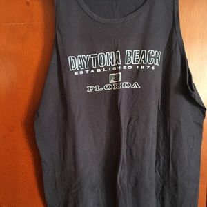 Men’s blue Daytona beach tank top